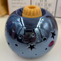 Brûle-parfums iridescent violet