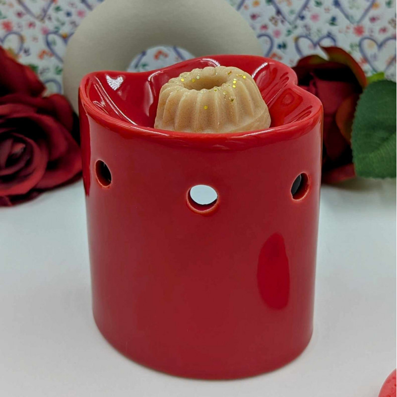 Brûle-parfums Coeur Rouge