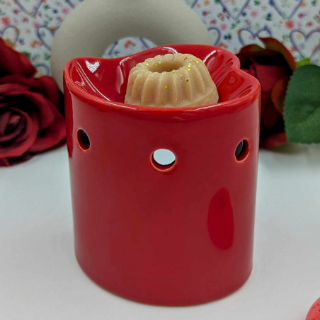 Brûle-parfums Coeur Rouge