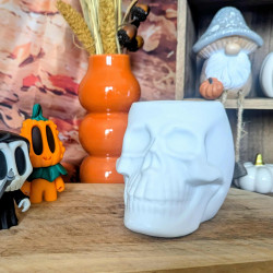 Brûle-parfum White skull