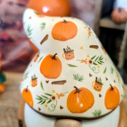 Brûle-parfum Gnome Citrouille