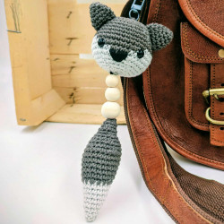 Gri-gri de sac Foxy Argenté