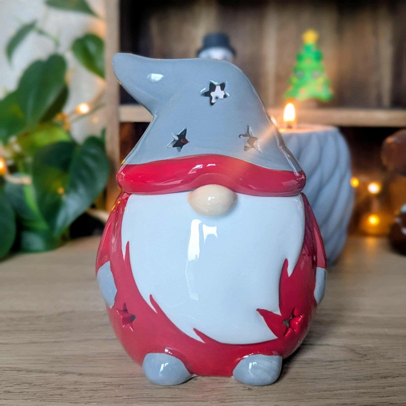Brûle-parfums Gnome de Noël