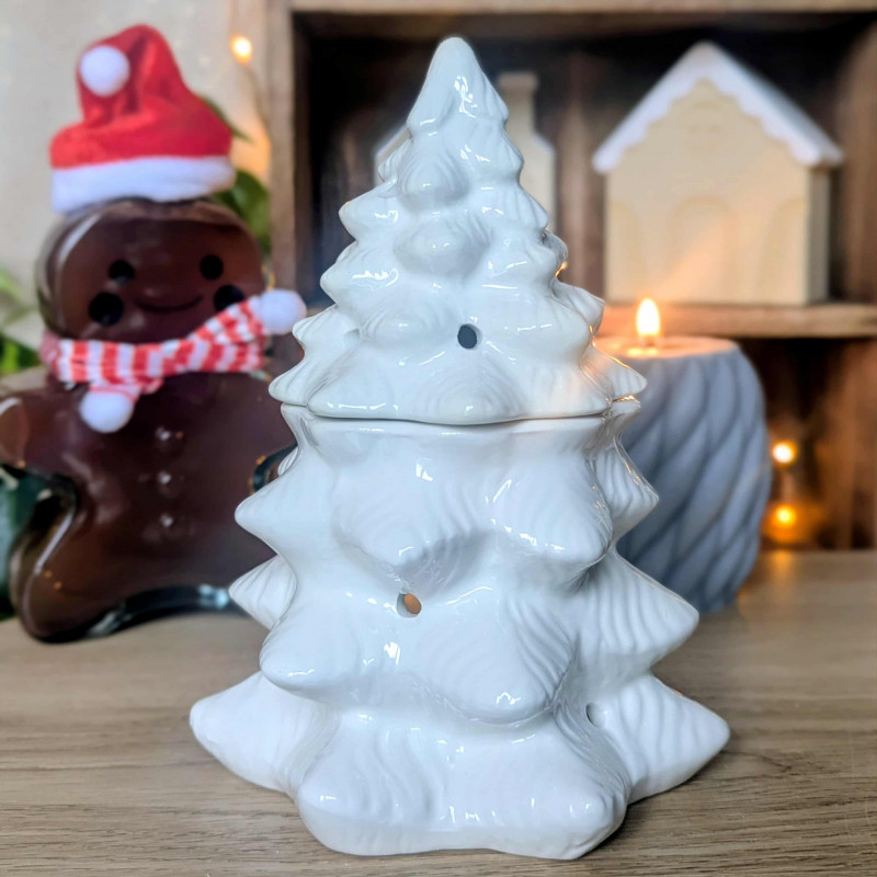 Brûle-parfums Sapin Majestueux Blanc