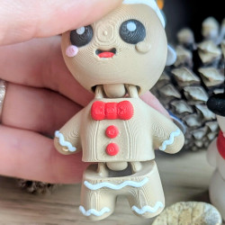 Lot de 3 Figurines Kawaïï de Noël