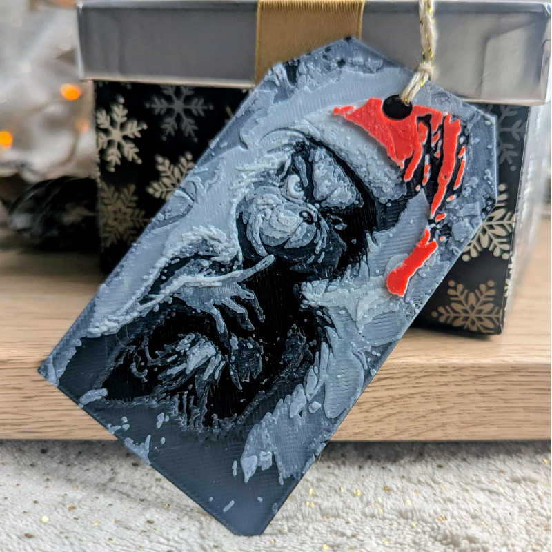 Étiquette Cadeau The Grinch Malicieux