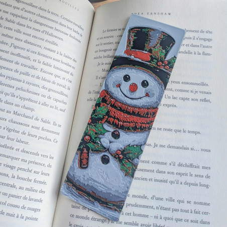 Marque-pages Bonhomme de Neige