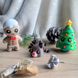 Lot de 3 Figurines Kawaïï...